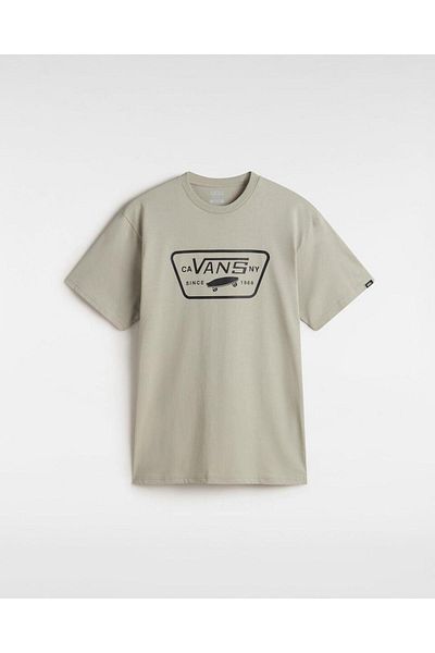 Vans Men's T-Shirt - Light Gray Xs, Full Patch Vn000Qn8Zuj1