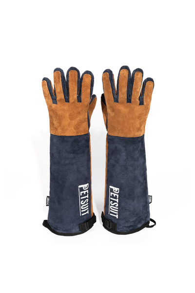 Petsuit Veterinary Animal Handling Glove, Safety Glove 55 cm (Navy Blue/Taba5P)