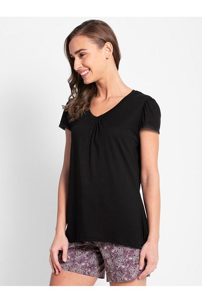 JOCKEY Relax V-Neck Sleep Tee RX12-0105-Black