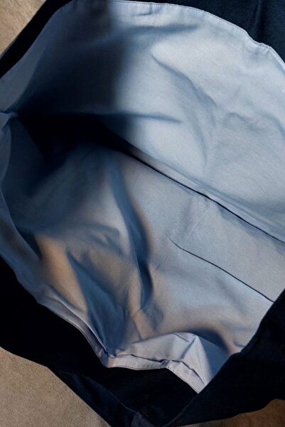 Uretti - Ülkü 1188 2454 Ручна робота з вишивкою, велика сумка через плече з льону - Синя