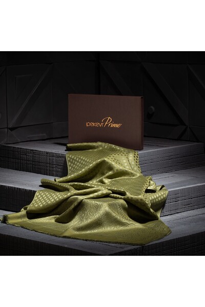 ipekevi Yeşil Prime Yün İpek Şal