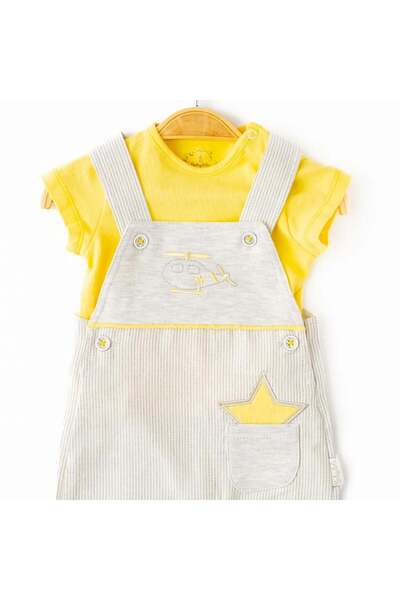 Babydola Erkek Bebek 2 Li Salopet Takım-12696