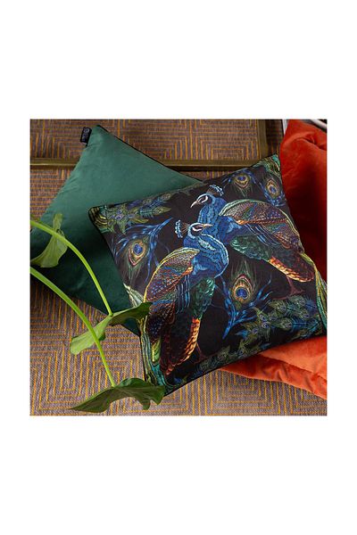 Mudo Home 45X45 Piping Petit Throw Pillow Peacock
