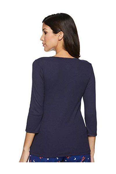 JOCKEY Relax 3/4 Sleeve Sleep Top RX13-0105-CNAVY