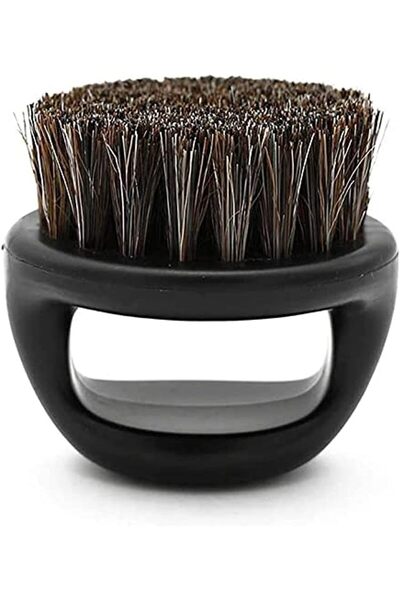 LA PERLA TECH فرشاة لحية محمولة من شعيرات الحصان لتنظيف لحية الرجال - قطعة وا...