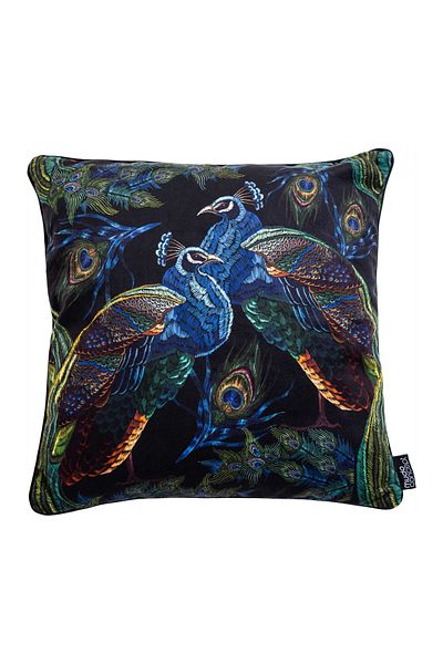 Mudo Home 45X45 Piping Petit Throw Pillow Peacock