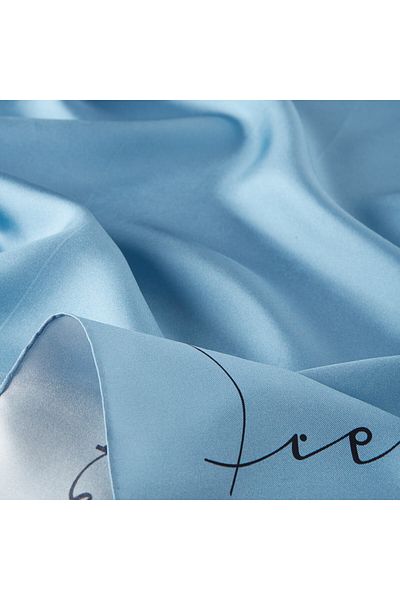 ipekevi Μεταξωτό μαντήλι Sky Blue Signature Tivil