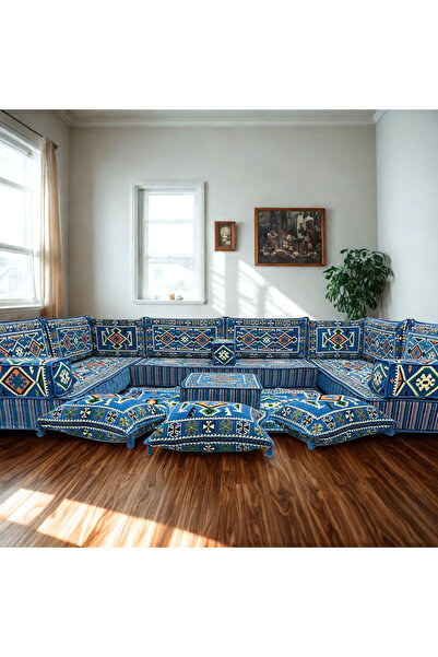 daireden U Tipi Şark Köşesi Takımı | Yükseklik 20cm | Süngerli | Yıkanabilir ...