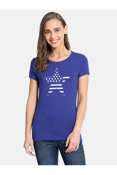 JOCKEY USA Orignals Crew Neck T Shirt UL02-0103-Indigo Crush