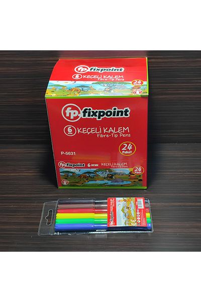 FixPoint 6-Piece Felt Tip Pen