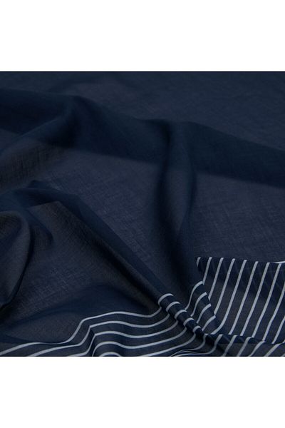 ipekevi Βαμβακερό κασκόλ Navy Blue Prive
