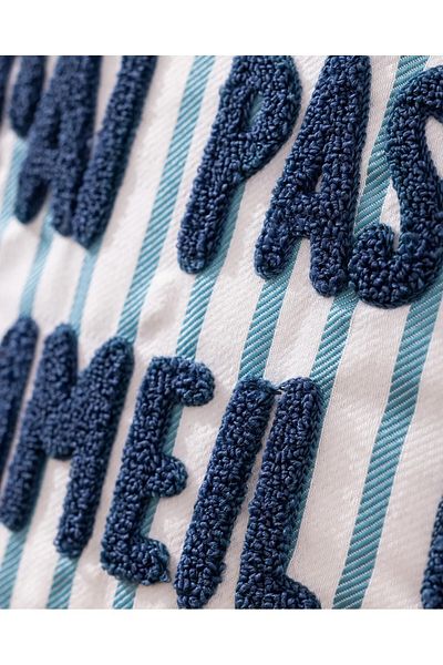Madame Coco Husă de pernă Blue Sommeil Throw - Colecția Yacht 43x43