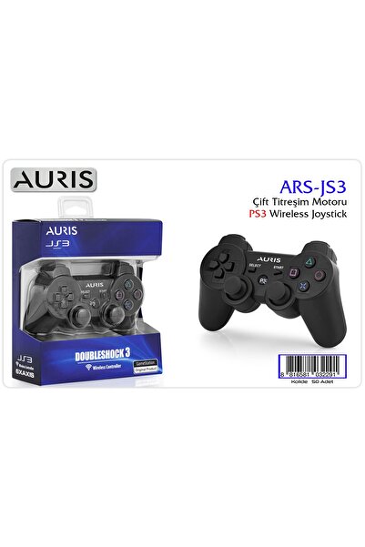 Auris AURİS ARS-JS3 ÇİFT TİTREŞİM MOTORLU PS3 WİRELESS KABLOSUZ OYUN KOLU GAMEPAD JOYSTİCK