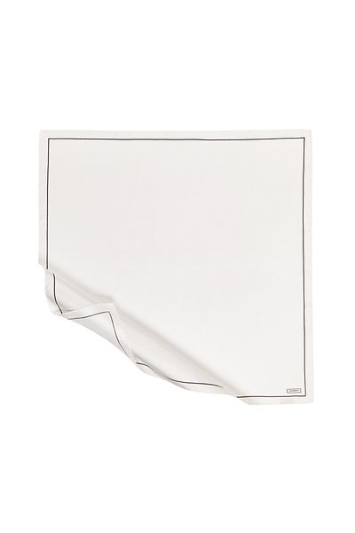 ipekevi Μαντήλι Tivil Silk με λευκό πλαίσιο μαργαριτάρι