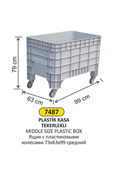 Arı Metal PLASTİK TEKERLEKLİ KASA ORTA BOY 79x63x99 CM