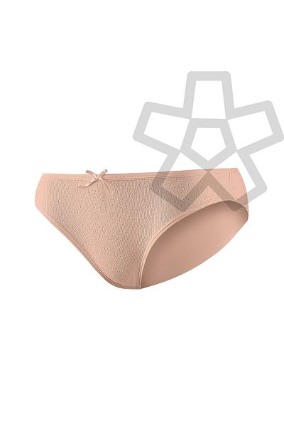 YILDIZ Cotton Heart Ribbed Bikini Panties 6 Pack Powder Star Kod3573