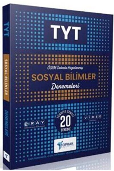 Aktif Öğrenme Yayınları Toprak Yayıncılık TYT Sosyal Bilgiler 20 li Deneme Ki...