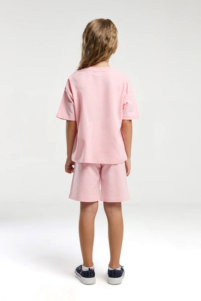 U.S. Polo Assn. Girl's Single Jersey Fabric 100% Cotton Bottom Top Double Set