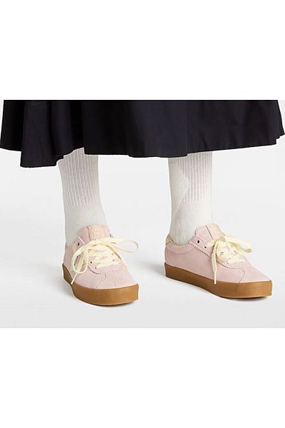 Vans Pink Sneakers - Women's Casual Combination Shoes
