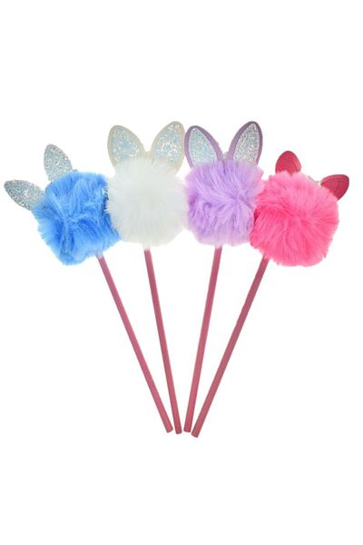 Silka Rabbit Ear Pompom Pencil (1 Piece)