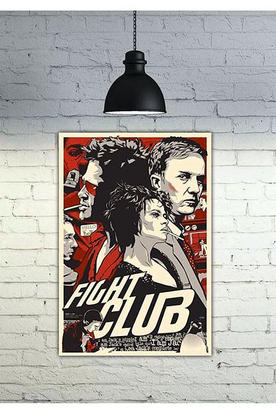 icase Fight Club Fight Club Array Decor Concept Painting Mdf Quality Print