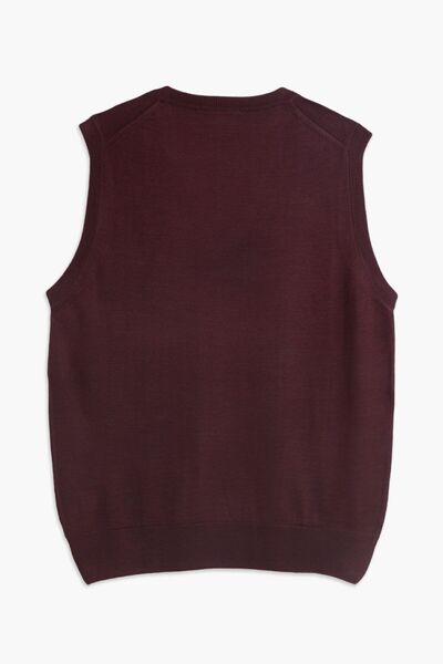 hateko Ανδρικό πουλόβερ μπορντό Classic Cut