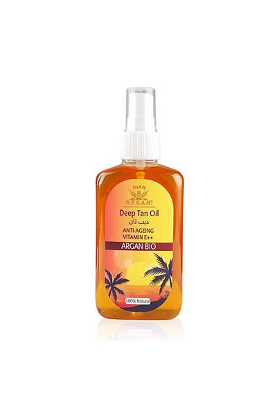 Diar argan زيت تسمير عميق مضاد للشيخوخة بفيتامين E++ مع زيت الأرجان والجزر 120 مل