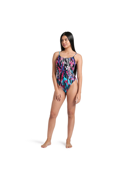 ARENA Water Prints Swimsuit Kadın Çok Renkli Yüzücü Mayosu 009398501