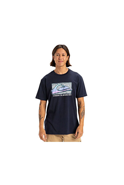 Quiksilver Tricou casual pentru bărbați Retro Fade Ss EQYZT08058-KTP0 bleumarin