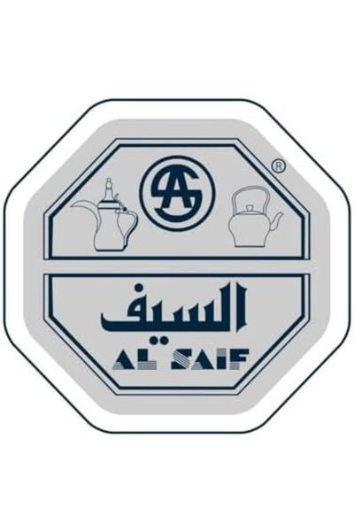 ALSAIF Dallah from Saif, size 10 oz., ideal for preparing and serving Arabic coffee. Gold color.