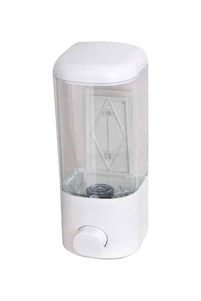 ALMUFARREJ Wall-Mounted Soap Dispenser White/Transparent 500ml