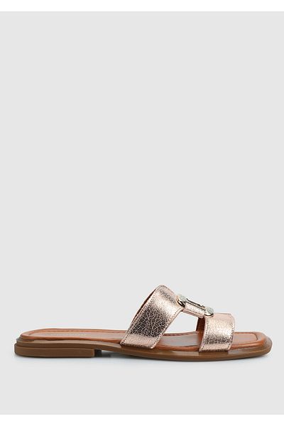 Provoq Γυναικείες παντόφλες Rose Leather