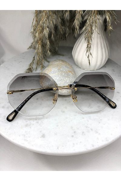 Mazzy Octagon Light Black Gradient Transition Women's Sunglasses