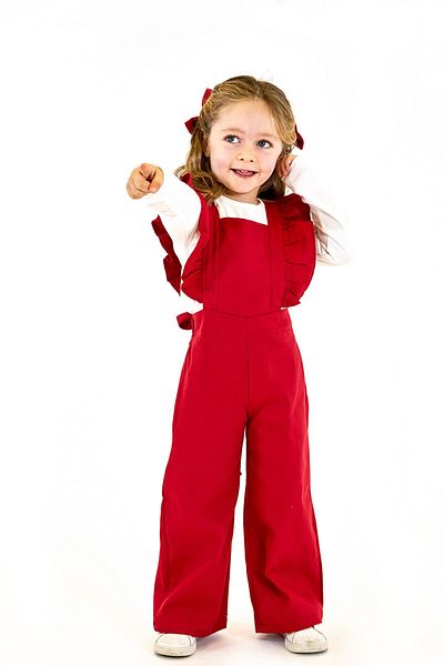 Catz Kids جمبسوت جبردين دعاء أحمر + 2 إبزيم