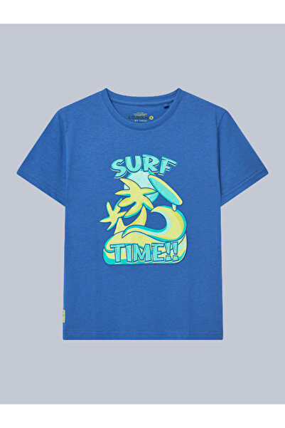 LOSAN Футболка з принтом для хлопчиків 4-8 років Indigo