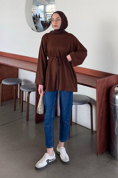 lamelif Slit Λεπτομερής ιδρώτας Bitter Brown