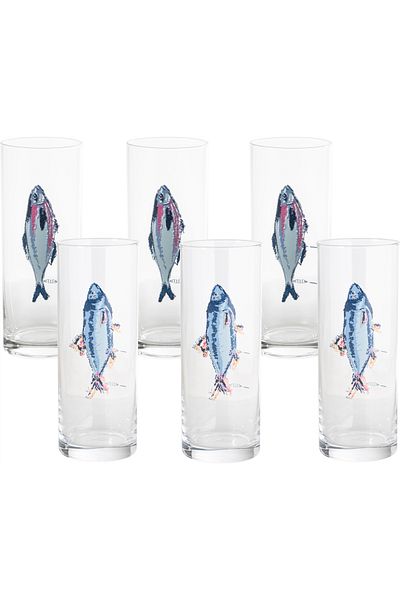 Mudo Home 6 Piece Fınny Raki Glass Set