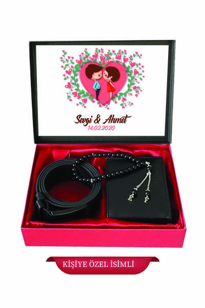 expreshediye Yıl Dönümü, Sevgili Hediyesi İsimli Erkek Kemer Cüzdan Tesbih Seti