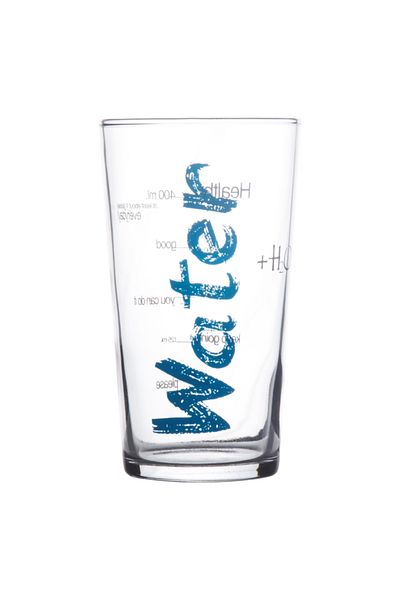 Mudo Home Water Glass Set of 3 Blue Turquoise Pink - 570 ml