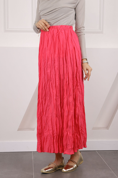 İmajButik Φούξια ελαστική μέση φούστα