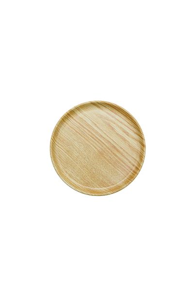 AKDC -Harm Melamine Round Plate 8" Wood