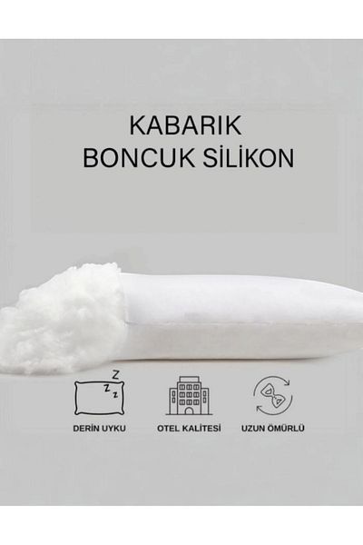 Felluci textile 43X43 Bead Silicone Pillow 350 Grams 2 Pieces