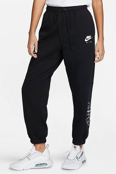 Nike Air Fleece Loose Fit Sweat Παντελόνι Μαύρο Loose Fit Γυναικείο Αθλητικό Φούτερ Μαύρο