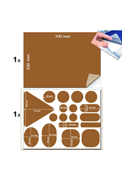 FIXALL ADHESIVE PRODUCTS Yapışkanlı Polyester Kumaş Mont Çadır Şemsiye Tamir ...