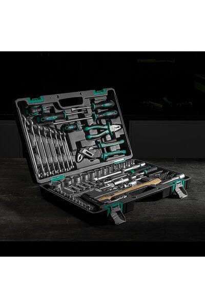 Generic STELS 76-Pcs Hand Tool Set with Ratchet, Wrench & Screwdrivers for Home, Garage, Car Repair