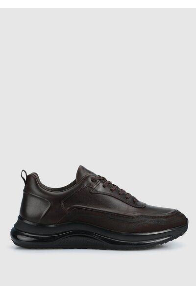 Provoq Men's Brown Leather Shoes