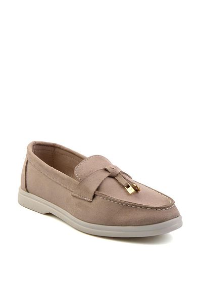 Bambi Бежови дамски мокасини K01140004672