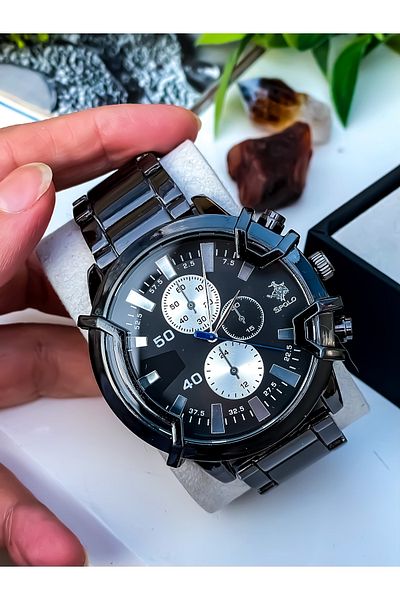 S.POLO New Season Square Model Silver Color Men's Wristwatch with Bracelet Gift Father's Day Gift