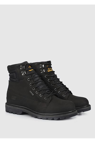 Caterpillar Μαύρα ανδρικά μποτάκια Nubuck - Overpass Wp 015m 101226