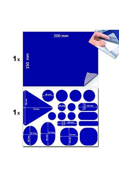 FIXALL ADHESIVE PRODUCTS Yapışkanlı Polyester Kumaş Mont Çadır Şemsiye Tamir ...